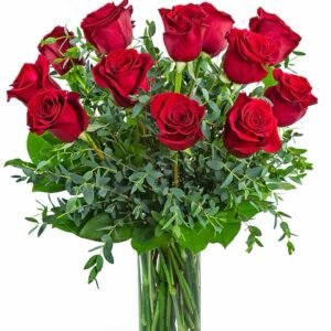 One Dozen vase Arrangement