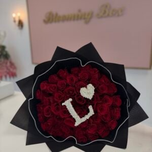 50 Roses with an initial