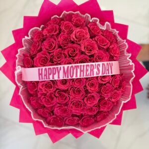 50 premium pink Roses